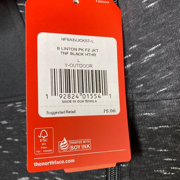 The North Face Black and Grey Zip-Up Jacket - NWT - Picture 8 of 9